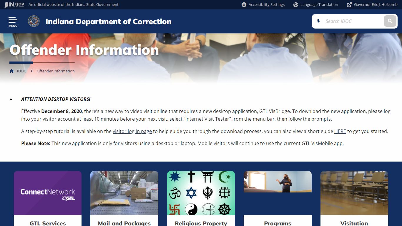 IDOC: Offender Information